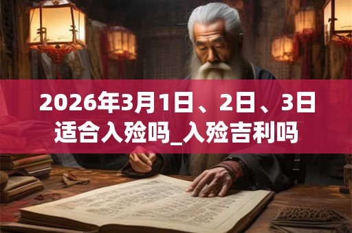 2026年3月1日、2日、3日适合入殓吗_入殓吉利吗