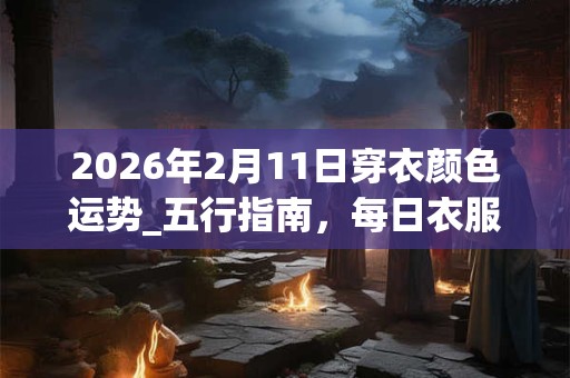 2026年2月11日穿衣颜色运势_五行指南,每日衣服颜色幸运色 2026年2月11日穿衣颜色运势_五行指南,每日衣服颜色幸运色