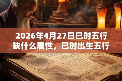 2026年4月27日巳时五行缺什么属性，巳时出生五行缺什么