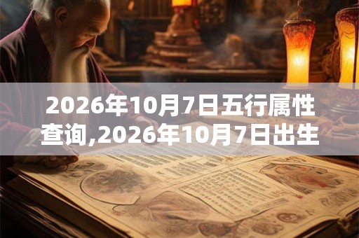 2026年10月7日五行属性查询,2026年10月7日出生五行属什么 2026年10月7日五行属性查询,2026年10月7日出生五行属什么