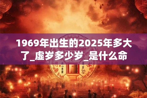 1969年出生的2025年多大了_虚岁多少岁_是什么命