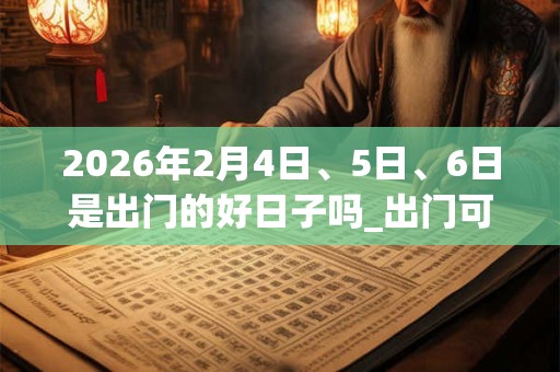 2026年2月4日、5日、6日是出门的好日子吗_出门可以吗 2026年2月4日、5日、6日是出门的好日子吗_出门可以吗