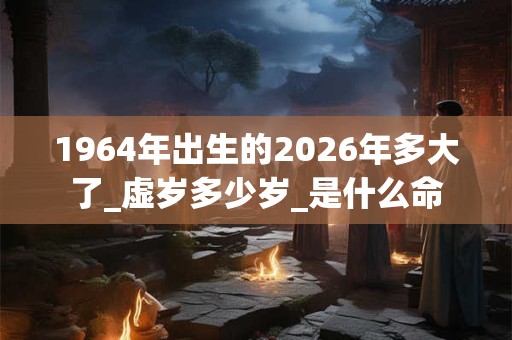 1964年出生的2026年多大了_虚岁多少岁_是什么命 1964年出生的2026年多大了_虚岁多少岁_是什么命
