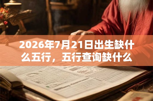 2026年7月21日出生缺什么五行,五行查询缺什么 2026年7月21日出生缺什么五行,五行查询缺什么