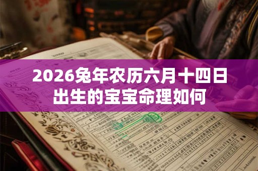 2026兔年农历六月十四日出生的宝宝命理如何 2026兔年农历六月十四日出生的宝宝命理如何