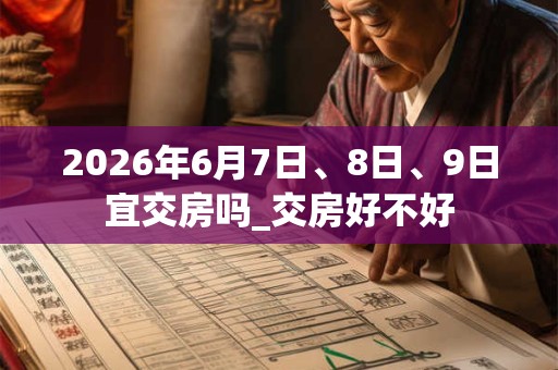 2026年6月7日、8日、9日宜交房吗_交房好不好 2026年6月7日、8日、9日宜交房吗_交房好不好