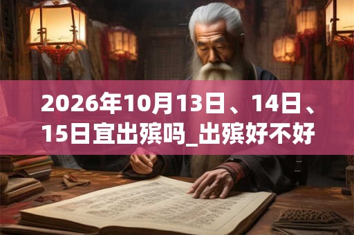 2026年10月13日、14日、15日宜出殡吗_出殡好不好 2026年10月13日、14日、15日宜出殡吗_出殡好不好