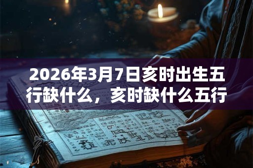 2026年3月7日亥时出生五行缺什么,亥时缺什么五行 2026年3月7日亥时出生五行缺什么,亥时缺什么五行