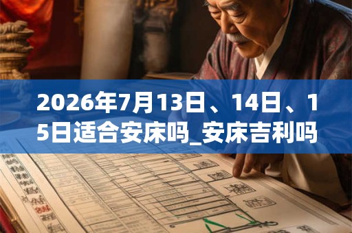 2026年7月13日、14日、15日适合安床吗_安床吉利吗