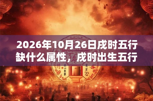 2026年10月26日戌时五行缺什么属性，戌时出生五行缺什么