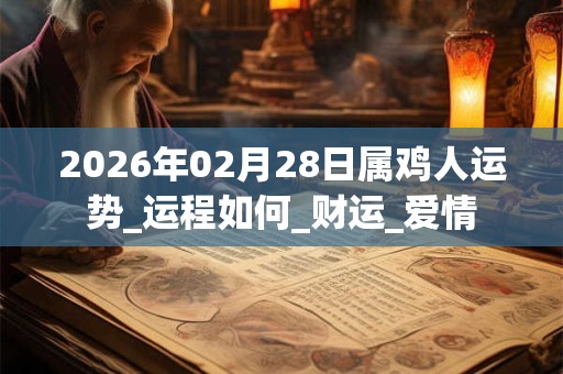 2026年02月28日属鸡人运势_运程如何_财运_爱情