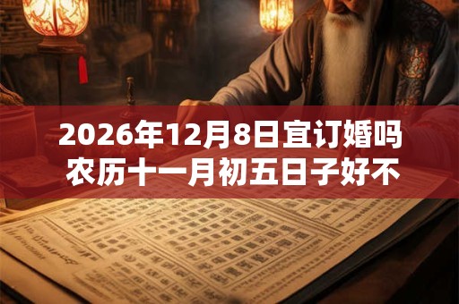 2026年12月8日宜订婚吗 农历十一月初五日子好不好 2026年12月8日宜订婚吗 农历十一月初五日子好不好
