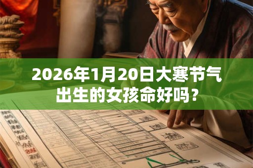 2026年1月20日大寒节气出生的女孩命好吗？