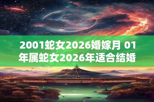 2001蛇女2026婚嫁月 01年属蛇女2026年适合结婚吗
