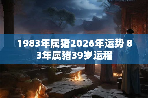 1983年属猪2026年运势 83年属猪39岁运程 1983年属猪2026年运势 83年属猪39岁运程