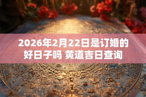 2026年2月22日是订婚的好日子吗 黄道吉日查询 2026年2月22日是订婚的好日子吗 黄道吉日查询
