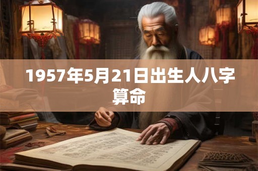 1957年5月21日出生人八字算命