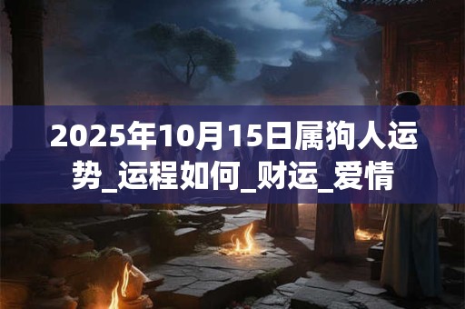 2025年10月15日属狗人运势_运程如何_财运_爱情 2025年10月15日属狗人运势_运程如何_财运_爱情
