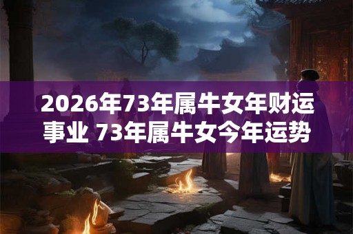 2026年73年属牛女年财运事业 73年属牛女今年运势最新分析