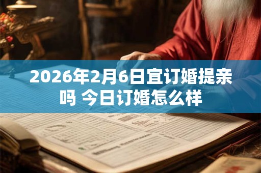 2026年2月6日宜订婚提亲吗 今日订婚怎么样 2026年2月6日宜订婚提亲吗 今日订婚怎么样