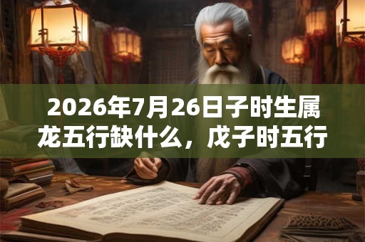 2026年7月26日子时生属龙五行缺什么,戊子时五行缺什么 2026年7月26日子时生属龙五行缺什么,戊子时五行缺什么