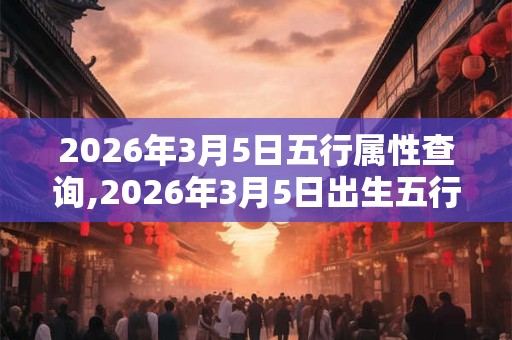 2026年3月5日五行属性查询,2026年3月5日出生五行属什么 2026年3月5日五行属性查询,2026年3月5日出生五行属什么