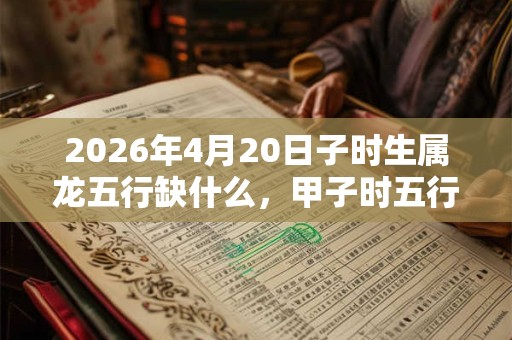 2026年4月20日子时生属龙五行缺什么,甲子时五行缺什么 2026年4月20日子时生属龙五行缺什么,甲子时五行缺什么