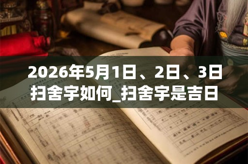 2026年5月1日、2日、3日扫舍宇如何_扫舍宇是吉日吗 2026年5月1日、2日、3日扫舍宇如何_扫舍宇是吉日吗