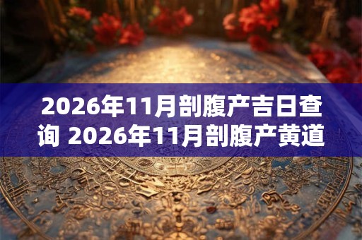 2026年11月剖腹产吉日查询 2026年11月剖腹产黄道吉日一览