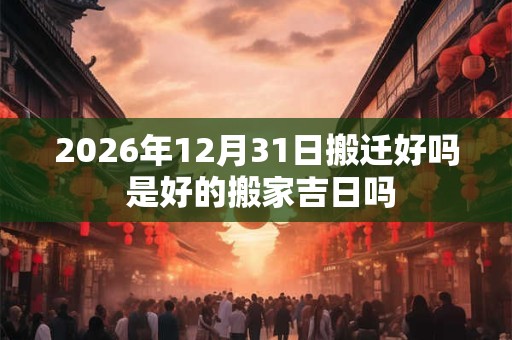 2026年12月31日搬迁好吗 是好的搬家吉日吗 2026年12月31日搬迁好吗 是好的搬家吉日吗