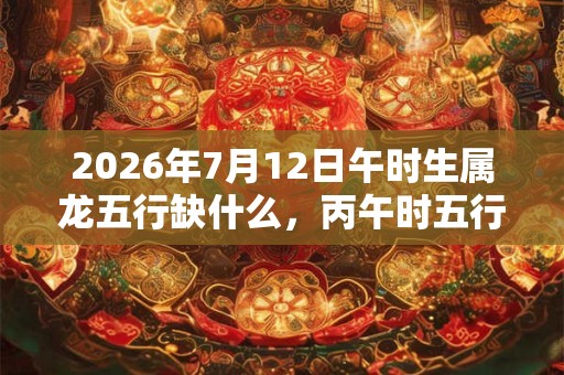 2026年7月12日午时生属龙五行缺什么,丙午时五行缺什么 2026年7月12日午时生属龙五行缺什么,丙午时五行缺什么