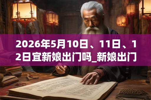 2026年5月10日、11日、12日宜新娘出门吗_新娘出门好不好 2026年5月10日、11日、12日宜新娘出门吗_新娘出门好不好