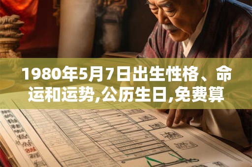 1980年5月7日出生性格、命运和运势,公历生日,免费算命 1980年5月7日出生性格、命运和运势,公历生日,免费算命