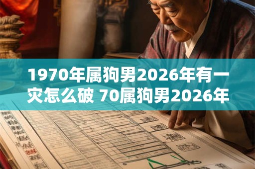 1970年属狗男2026年有一灾怎么破 70属狗男2026年有哪些灾难 1970年属狗男2026年有一灾怎么破 70属狗男2026年有哪些灾难