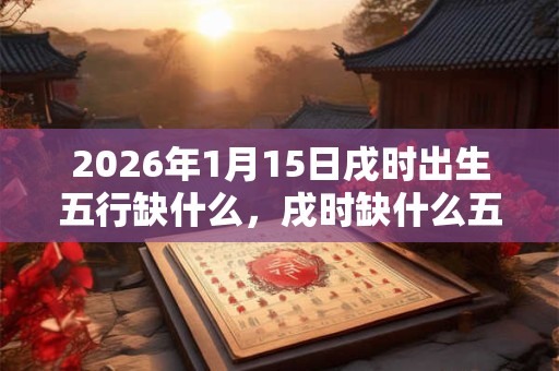 2026年1月15日戌时出生五行缺什么,戌时缺什么五行 2026年1月15日戌时出生五行缺什么,戌时缺什么五行