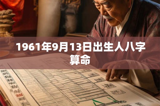1961年9月13日出生人八字算命 1961年9月13日出生人八字算命