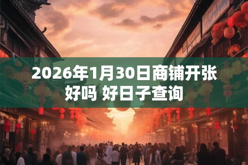 2026年1月30日商铺开张好吗 好日子查询