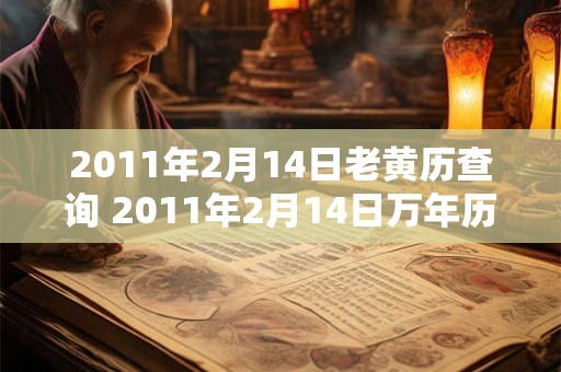 2011年2月14日老黄历查询 2011年2月14日万年历黄道吉日 2011年2月14日老黄历查询 2011年2月14日万年历黄道吉日