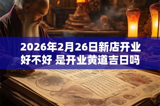 2026年2月26日新店开业好不好 是开业黄道吉日吗 2026年2月26日新店开业好不好 是开业黄道吉日吗