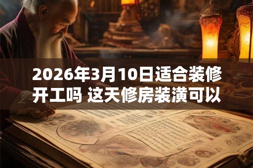 2026年3月10日适合装修开工吗 这天修房装潢可以吗 2026年3月10日适合装修开工吗 这天修房装潢可以吗