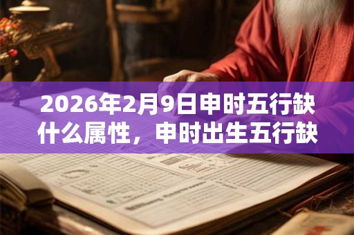 2026年2月9日申时五行缺什么属性，申时出生五行缺什么