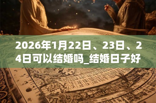 2026年1月22日、23日、24日可以结婚吗_结婚日子好吗 2026年1月22日、23日、24日可以结婚吗_结婚日子好吗