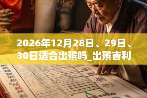 2026年12月28日、29日、30日适合出殡吗_出殡吉利吗 2026年12月28日、29日、30日适合出殡吗_出殡吉利吗
