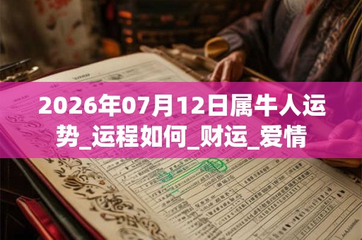 2026年07月12日属牛人运势_运程如何_财运_爱情 2026年07月12日属牛人运势_运程如何_财运_爱情