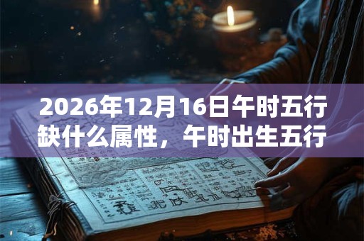 2026年12月16日午时五行缺什么属性，午时出生五行缺什么