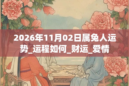 2026年11月02日属兔人运势_运程如何_财运_爱情