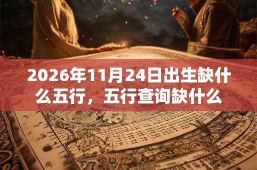 2026年11月24日出生缺什么五行，五行查询缺什么
