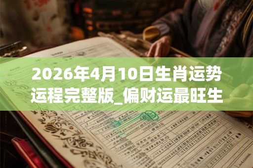 2026年4月10日生肖运势运程完整版_偏财运最旺生肖