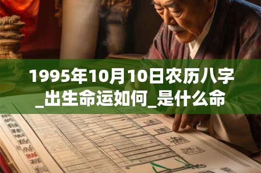 1995年10月10日农历八字_出生命运如何_是什么命 1995年10月10日农历八字_出生命运如何_是什么命