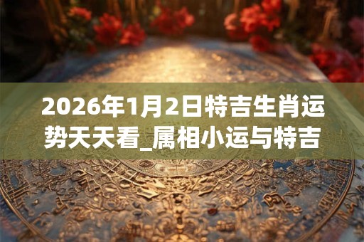 2026年1月2日特吉生肖运势天天看_属相小运与特吉生肖播报 2026年1月2日特吉生肖运势天天看_属相小运与特吉生肖播报